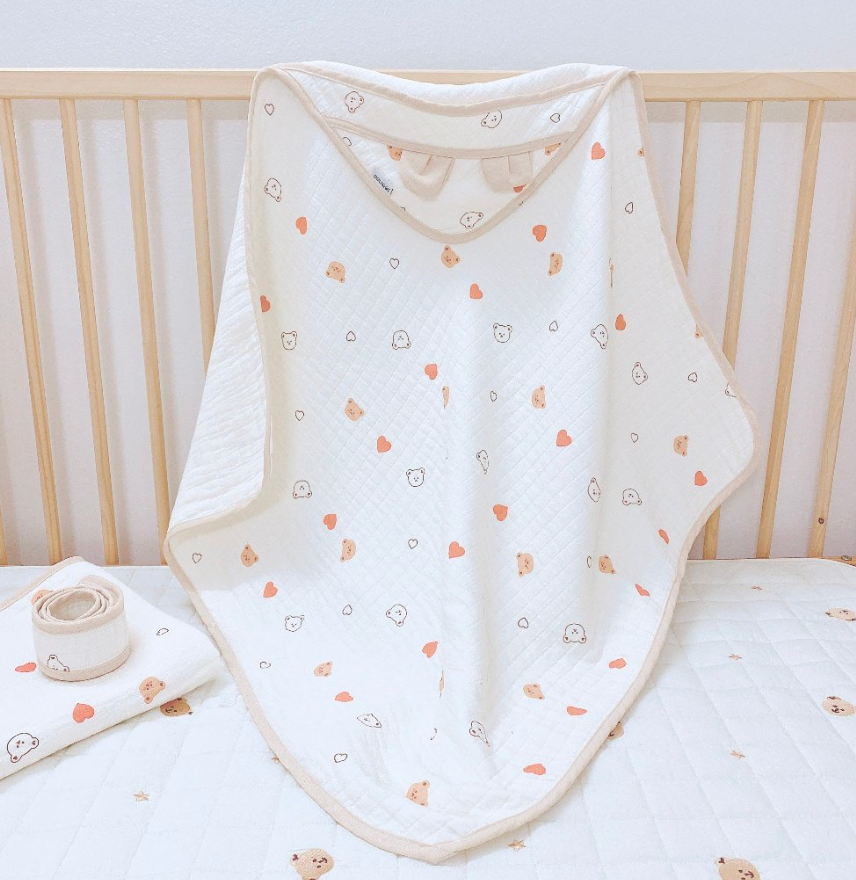  Ủ Choàng Xô 3 Lớp MONONA JOONEE 80x80cm 