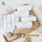  Set 5 Khăn Sữa Sợi Tre Lụa La Pomme Phối Màu ( 30 x 30 ) 