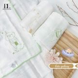  Set 5 Khăn Sữa Sợi Tre Lụa La Pomme Phối Màu ( 30 x 30 ) 