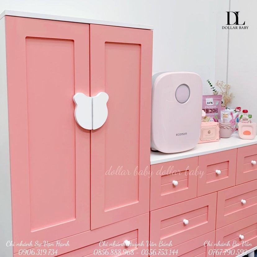  Bộ Tủ Gỗ Hồng Gấu Trắng 