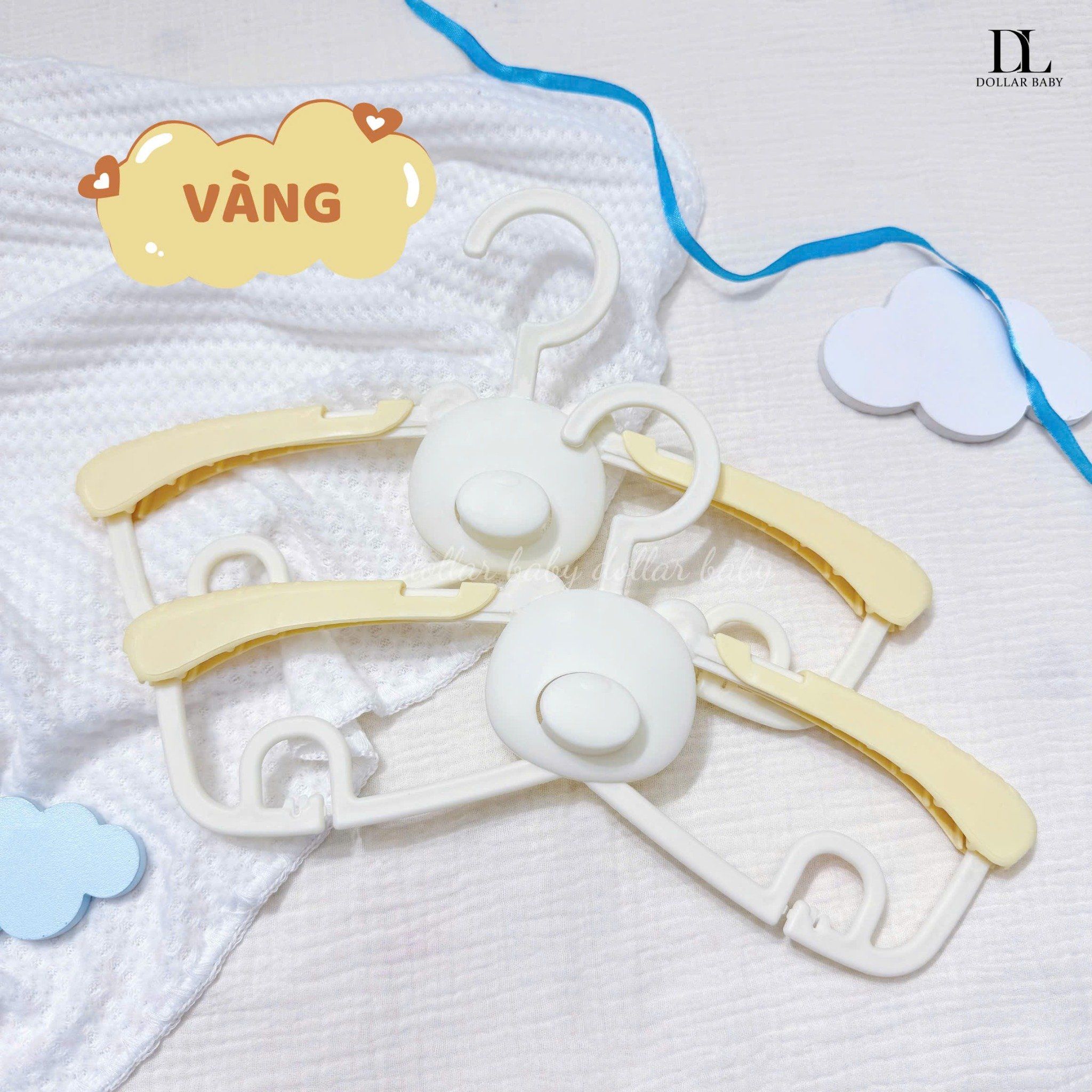  Set 5 móc treo quần áo hình gấu cho bé 