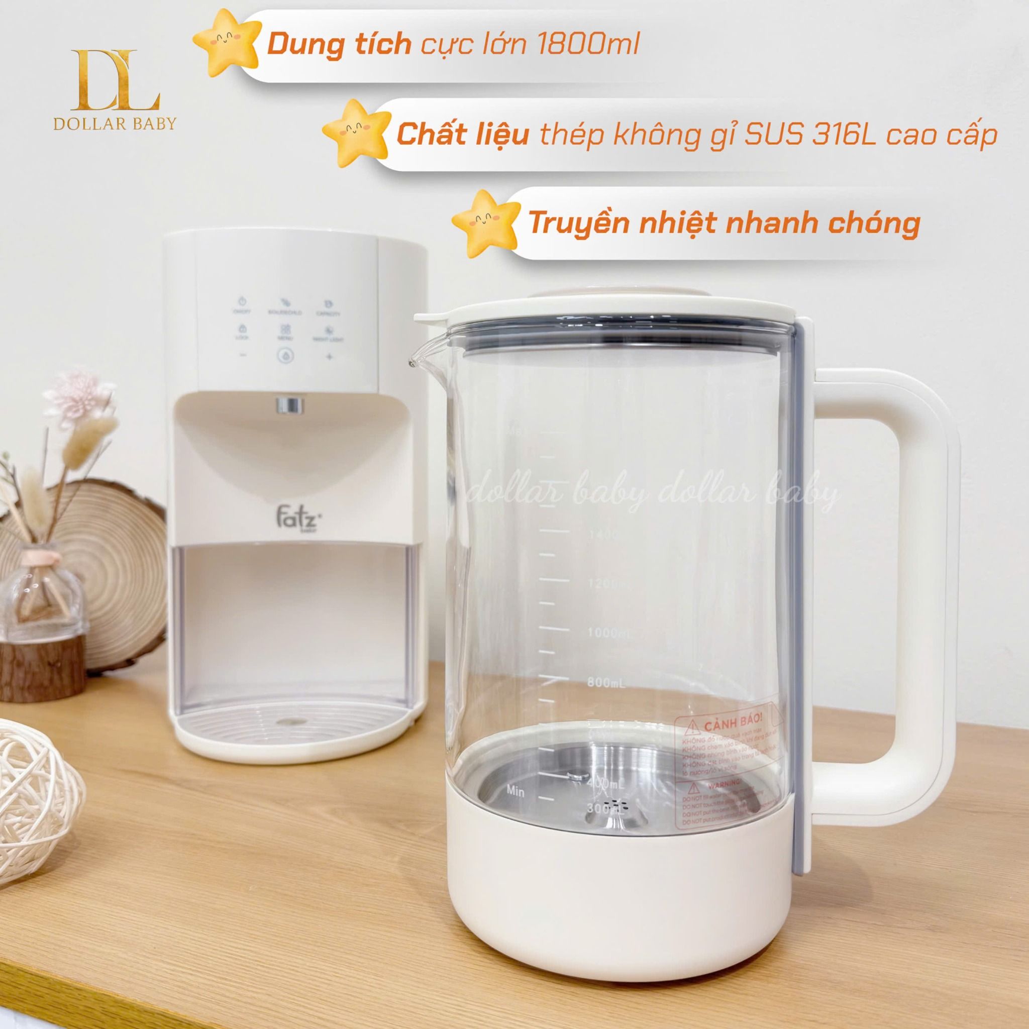  FATZ BABY - Máy đun và hâm nước - Smart 9 Plus 