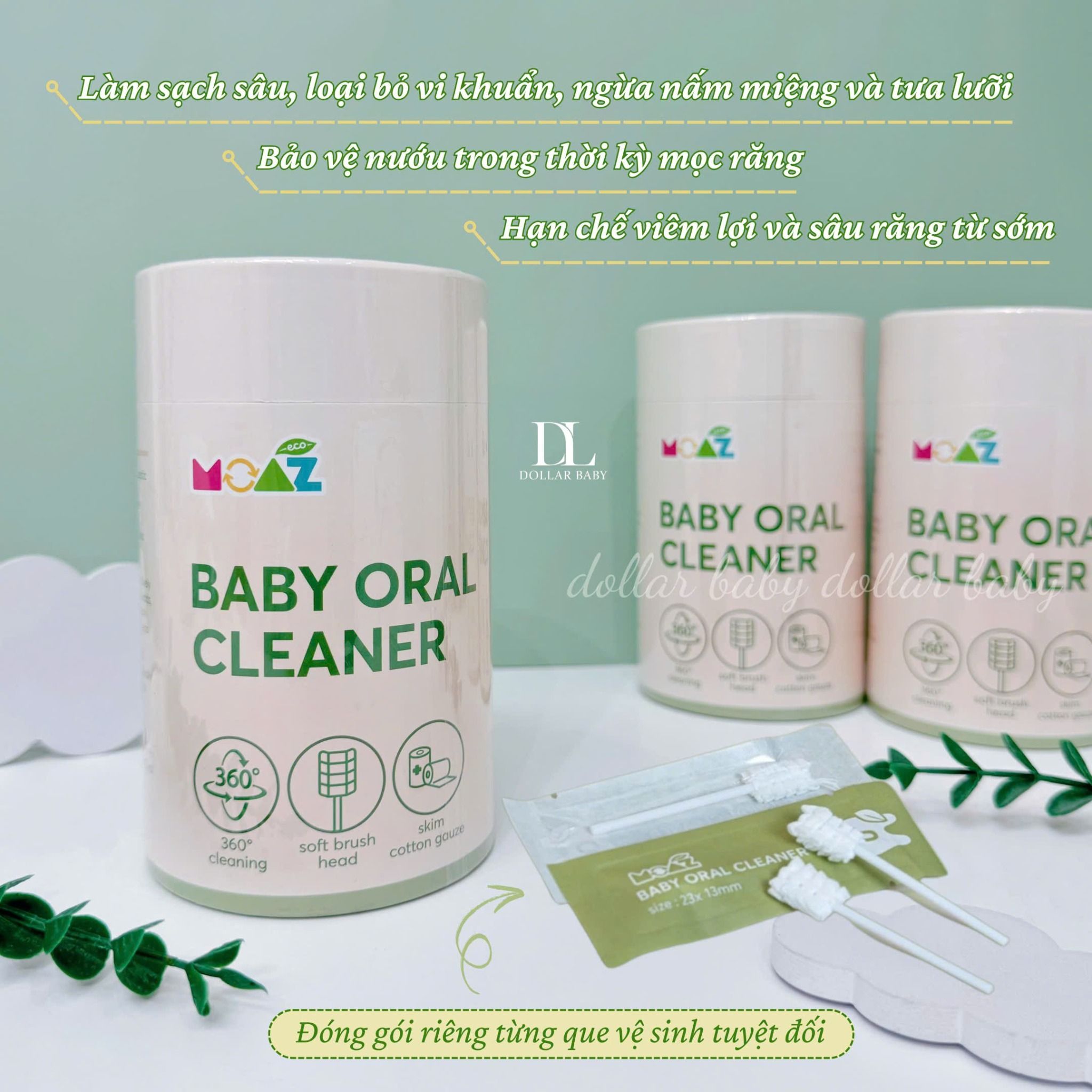  MOAZ ECO - Que gạc rơ lưỡi 