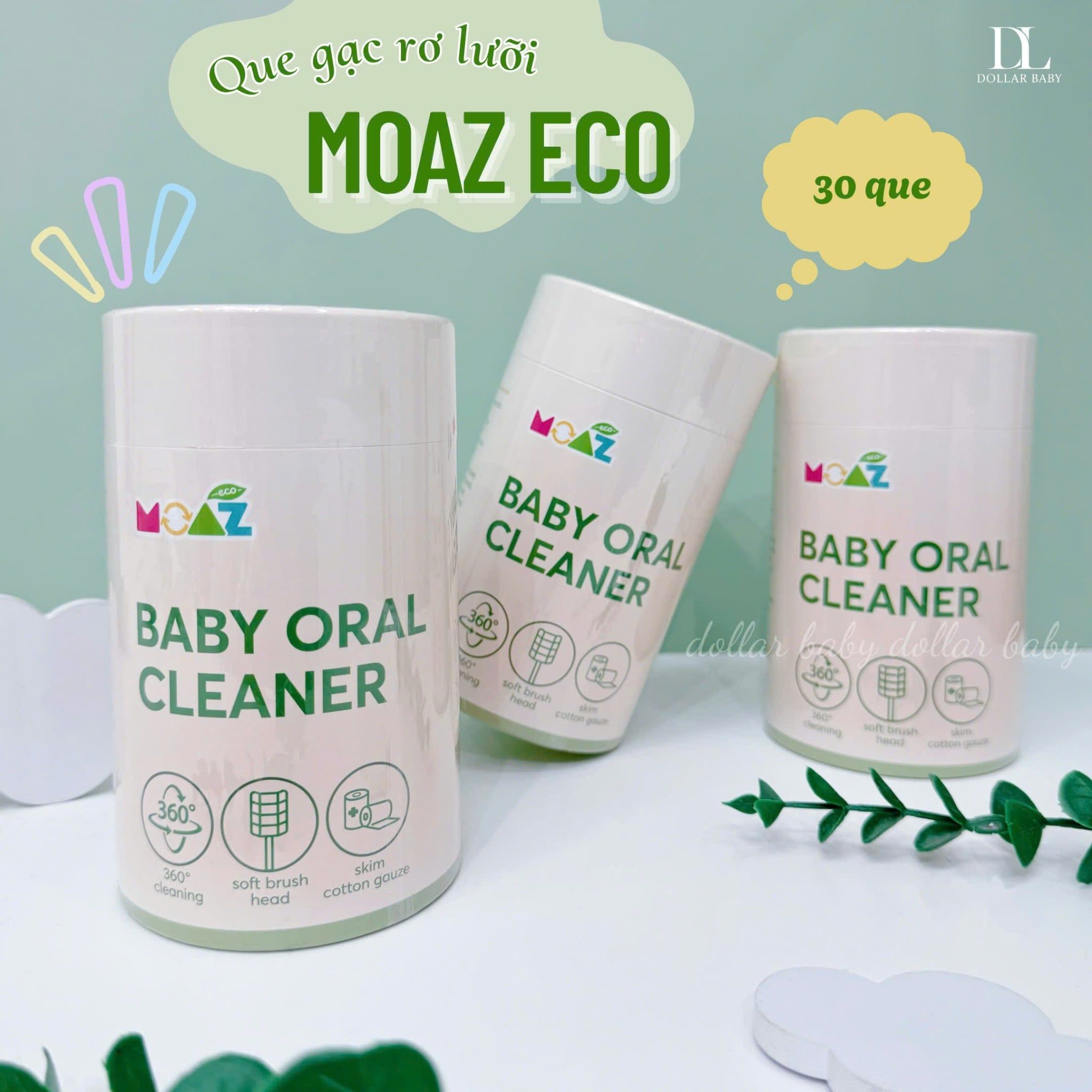  MOAZ ECO - Que gạc rơ lưỡi 