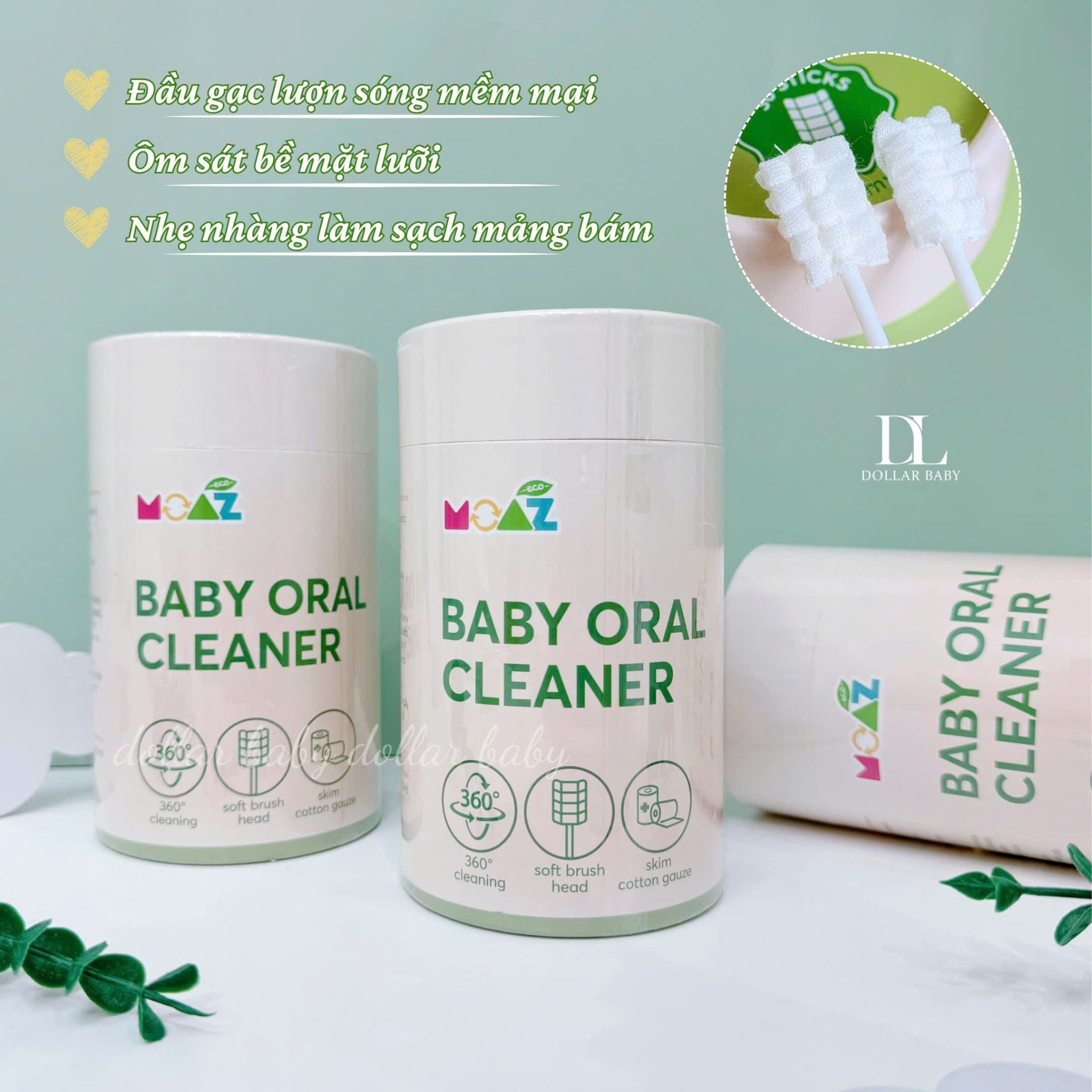  MOAZ ECO - Que gạc rơ lưỡi 