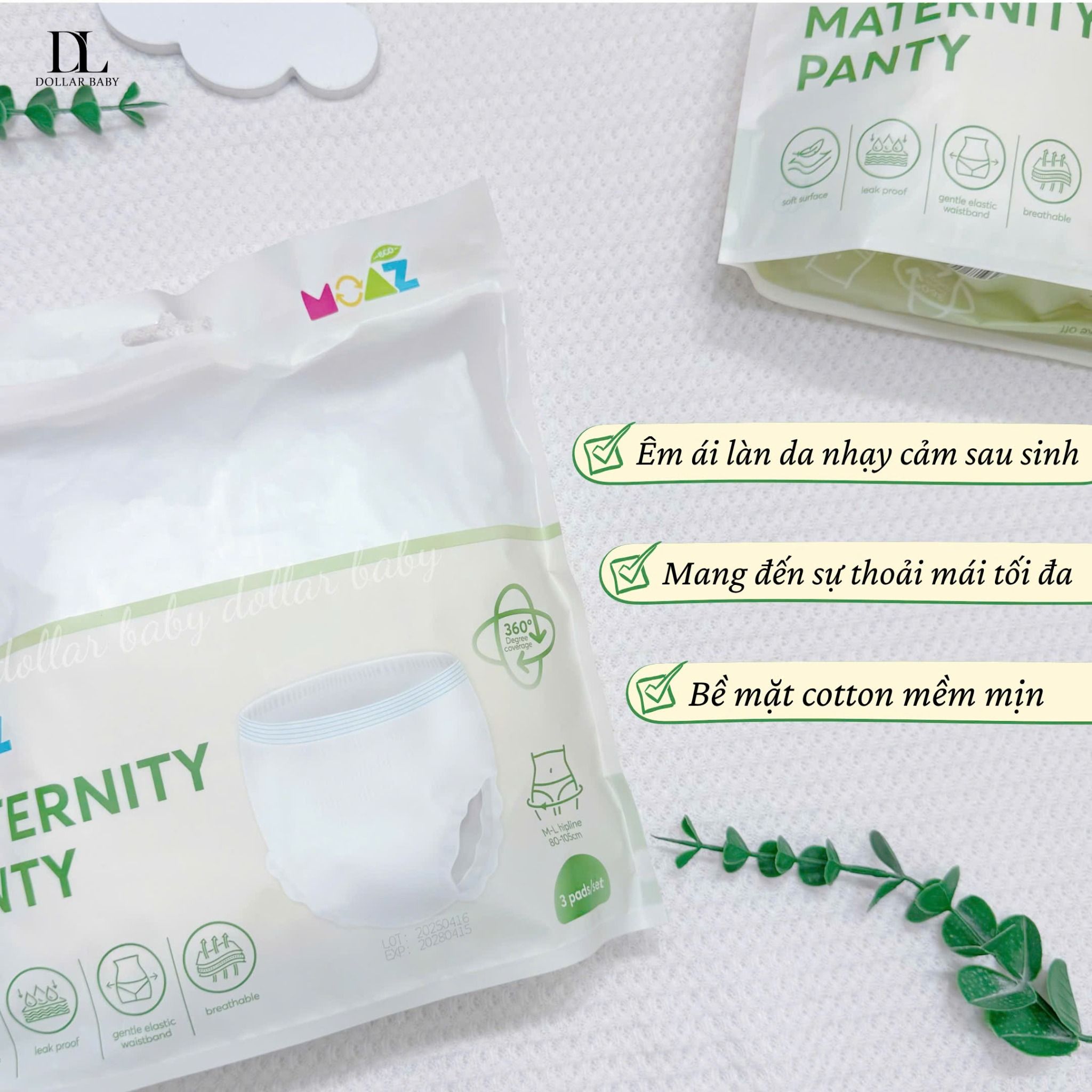  MOAZ ECO - Quần bỉm cho mẹ sau sinh 
