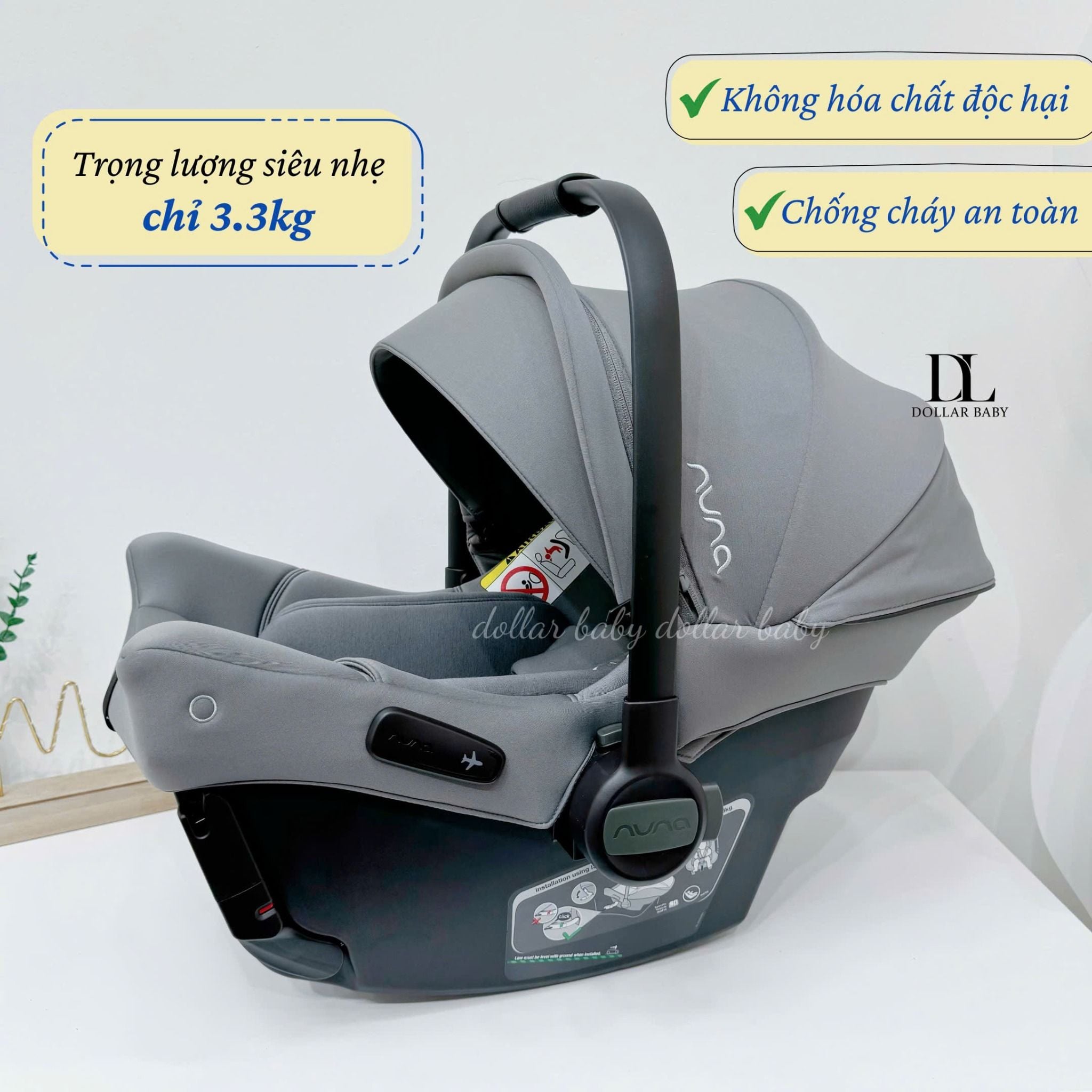  Ghế Ngồi Ô Tô Sơ Sinh Nuna Pipa Urbn 