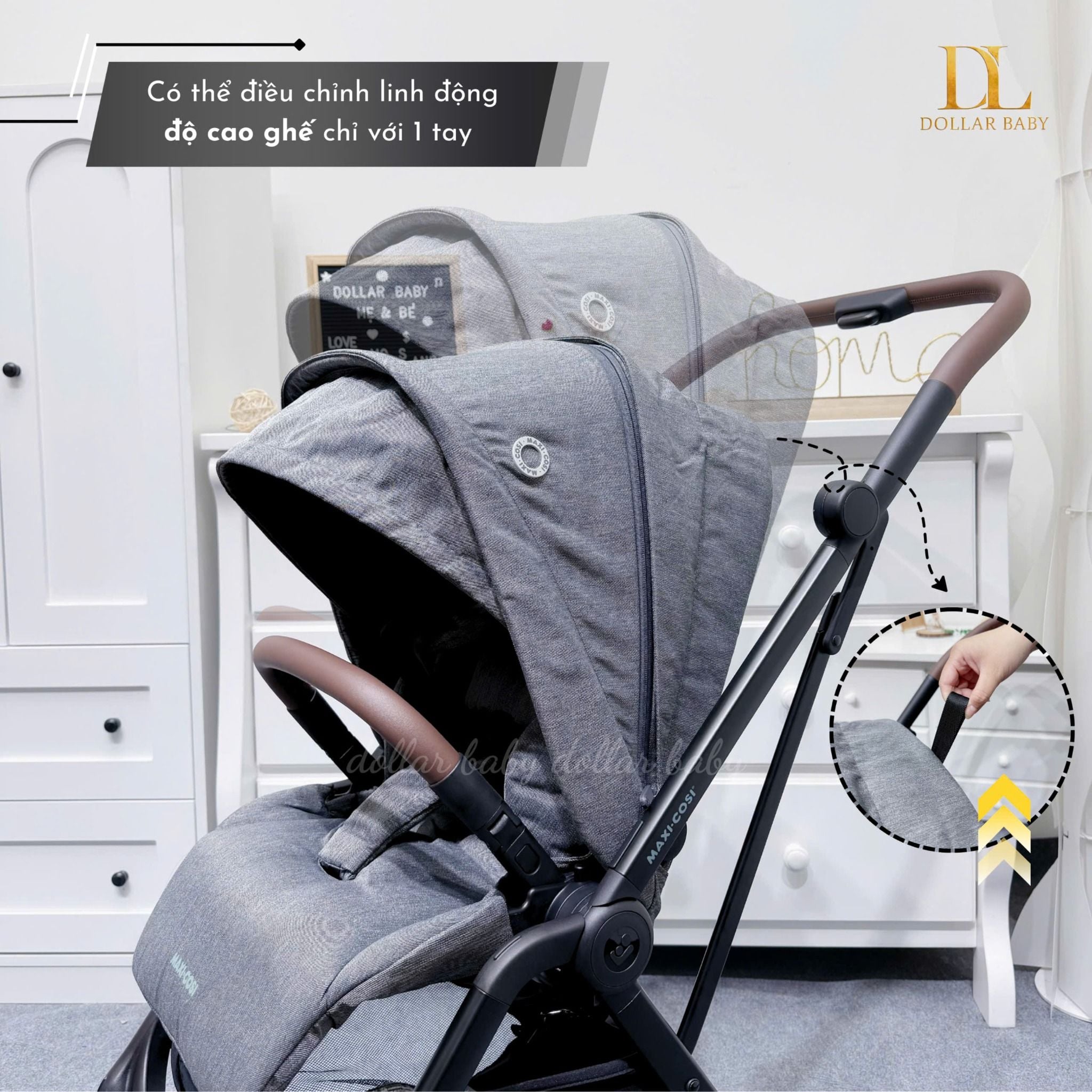  Xe đẩy 2 chiều gấp gọn Maxi-Cosi Leona2 