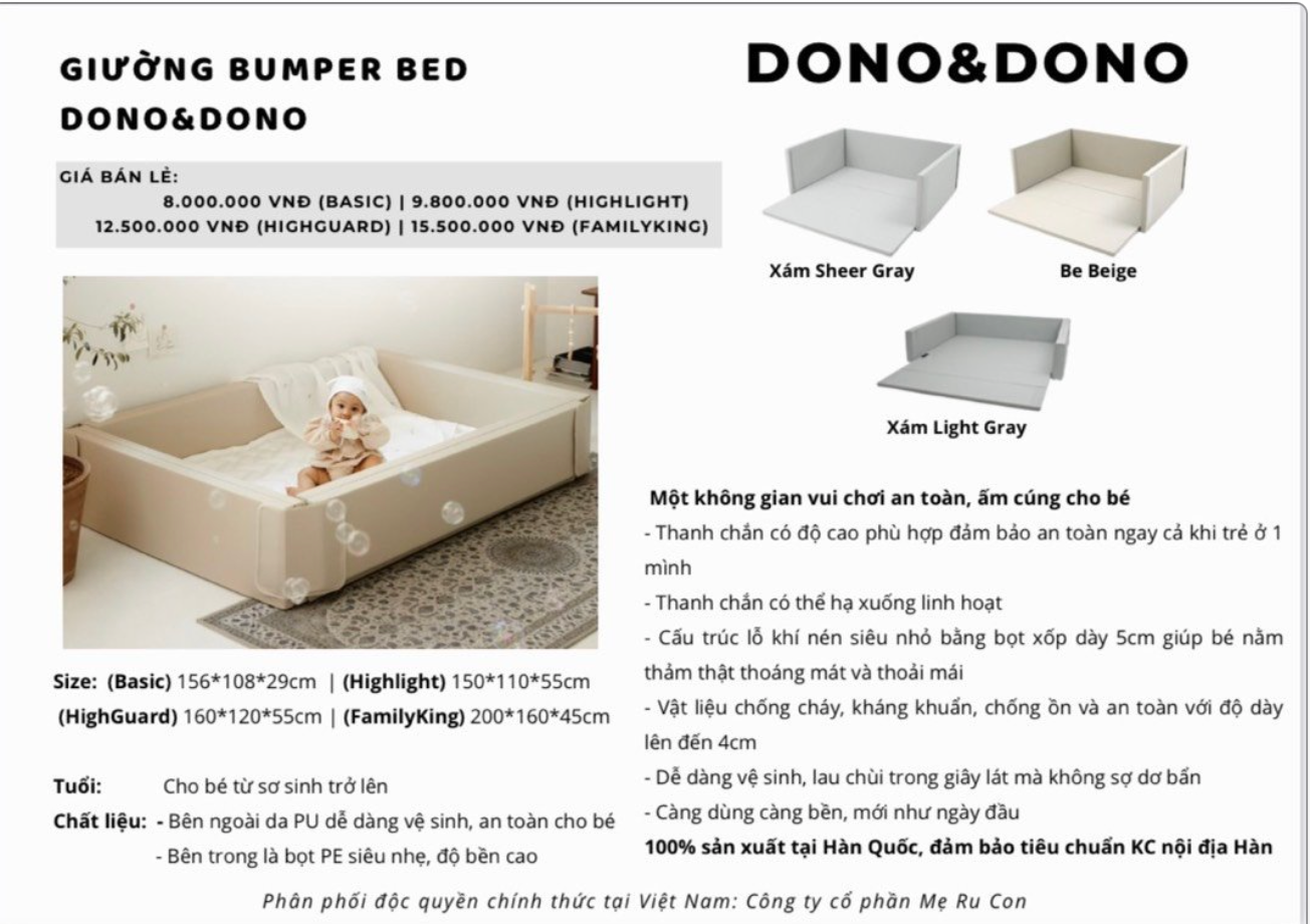  Bumper Bed Dono & Dono 