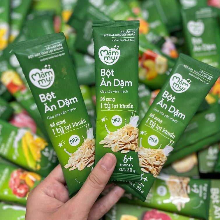  Bột Ăn Dặm Mămmy - 140 Gram  / 6 tháng ( Hộp 7 gói x 20 Gram ) 