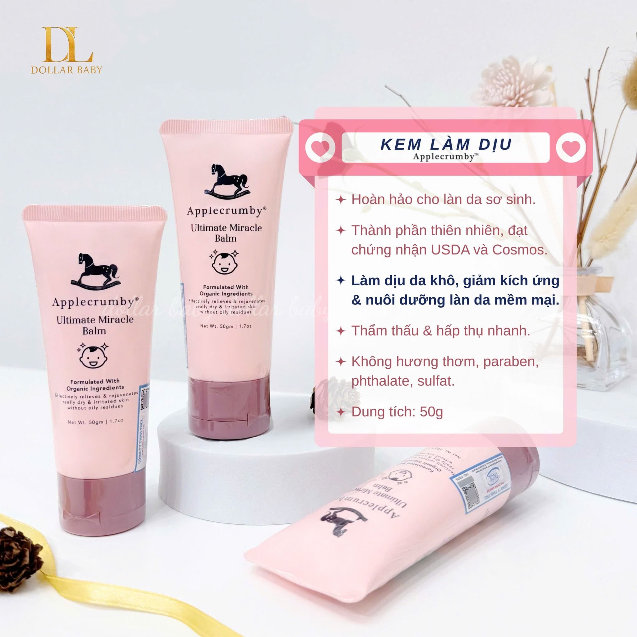  Kem Làm Dịu Da Khô Và Giảm Kích Ứng Da Applecrumby 