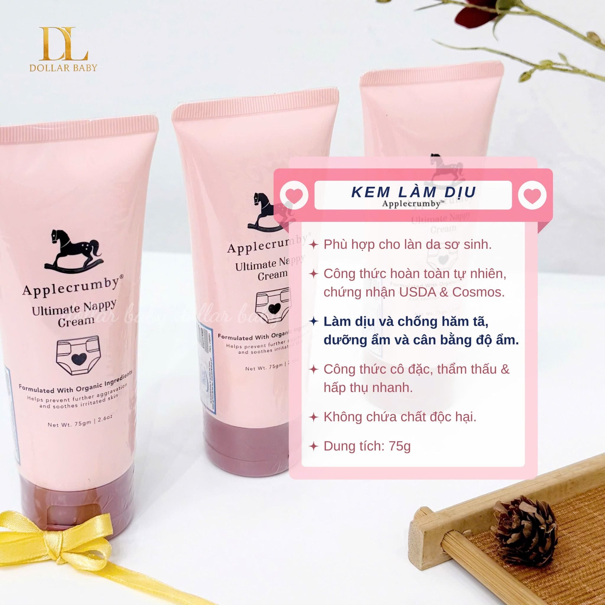  Kem Làm Dịu Và Chống Hăm Tã Applecrumby 