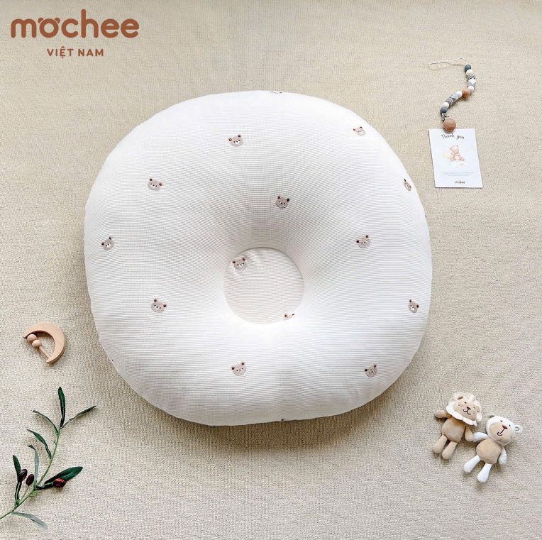  MOCHEE - Gối Chống Trào Ngược Cotton Waffle 
