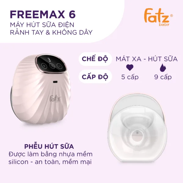  FATZ BABY - Máy hút sữa đơn không dây - Freemax 6 