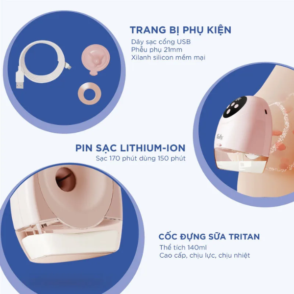  FATZ BABY - Máy hút sữa đơn không dây - Freepro 2 