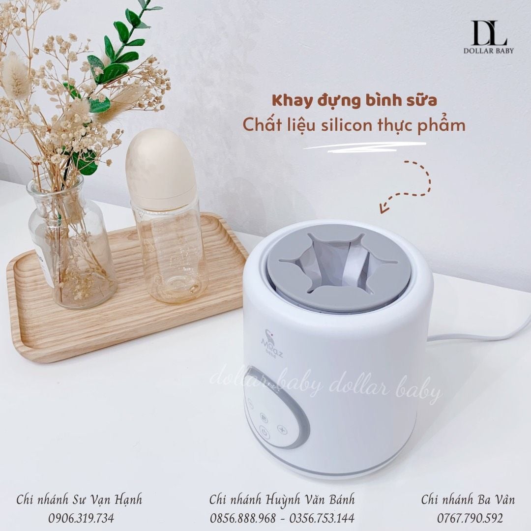  MOAZ BÉBÉ - Máy Lắc Bình Sữa Và Giữ Ấm Sữa Thông Minh - MB079 