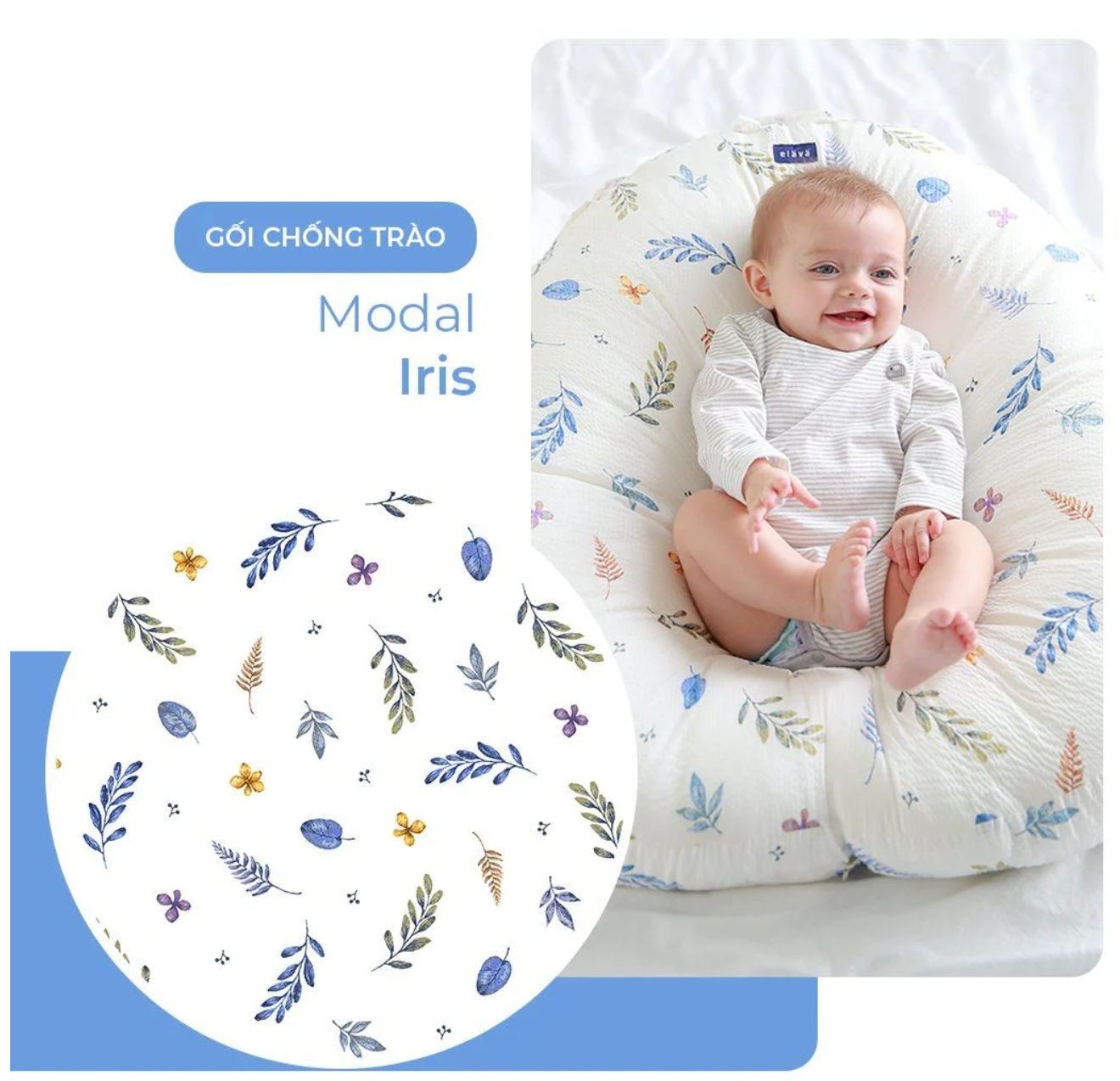  ELAVA - Gối Chống Trào Ngược C 