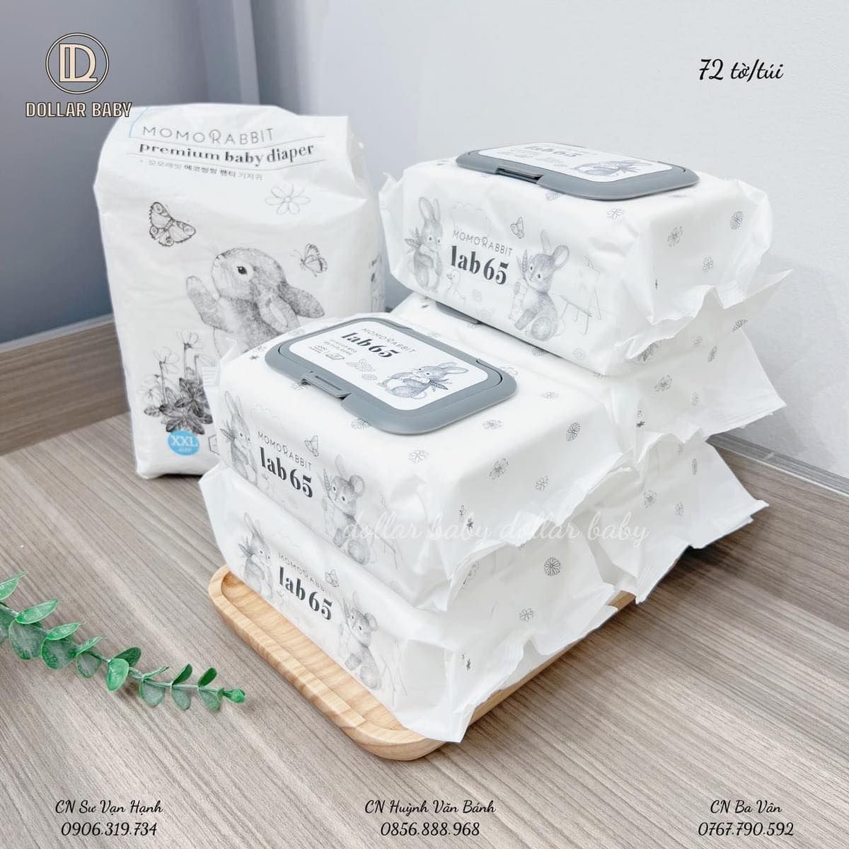 Khăn ướt Momo Rabbit – Dollar Baby