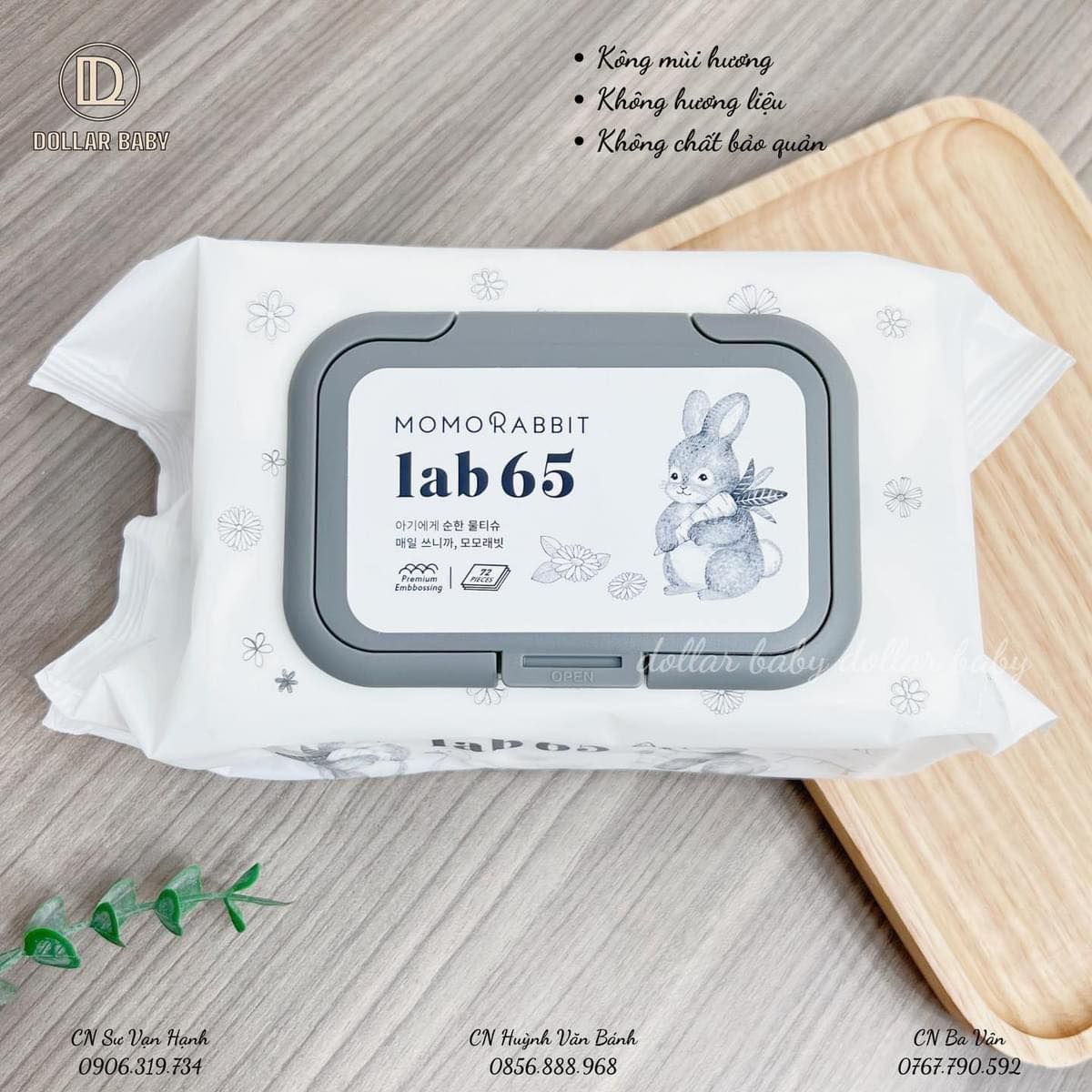 Khăn ướt Momo Rabbit – Dollar Baby