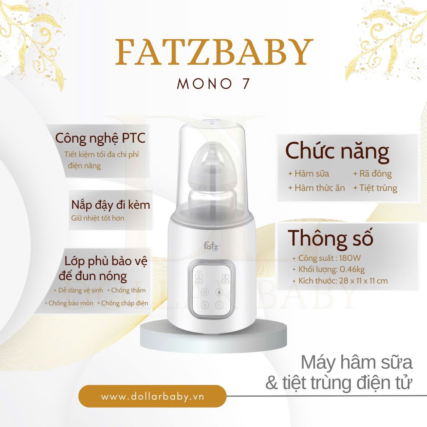  FATZ BABY - Máy Hâm Sữa - MONO 7 