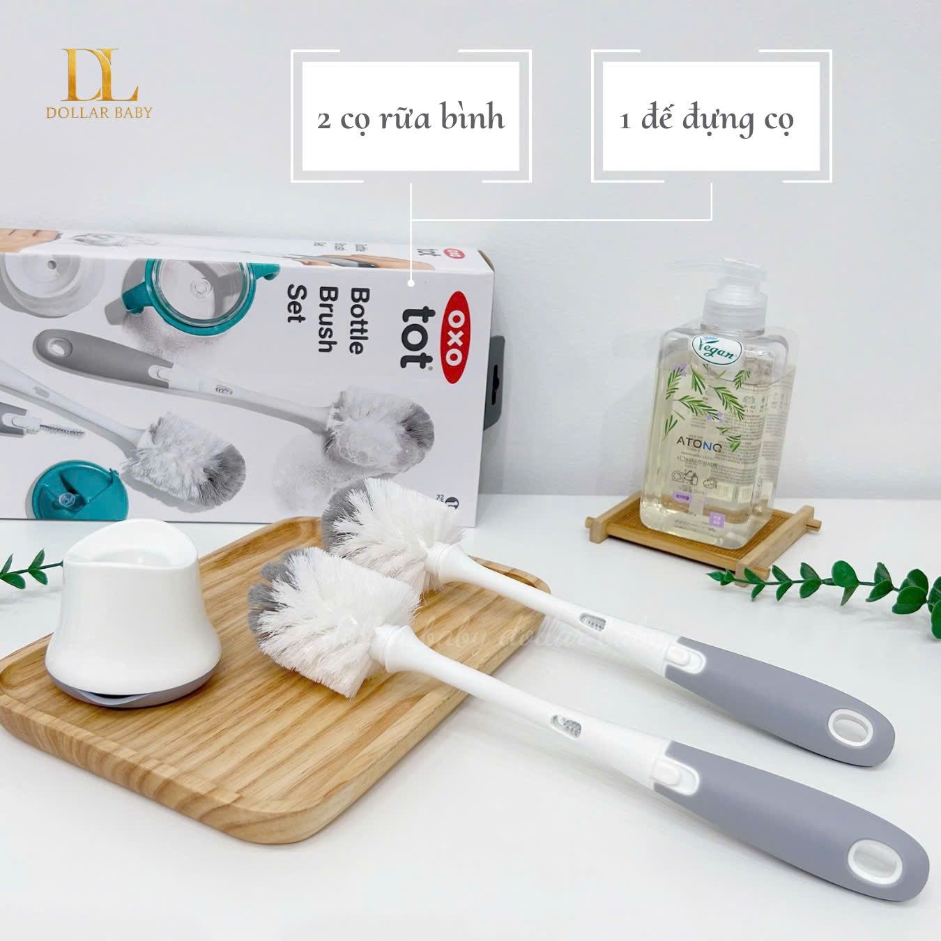  Cọ Rửa Bình Sữa Và Núm Ti OXO Tot 
