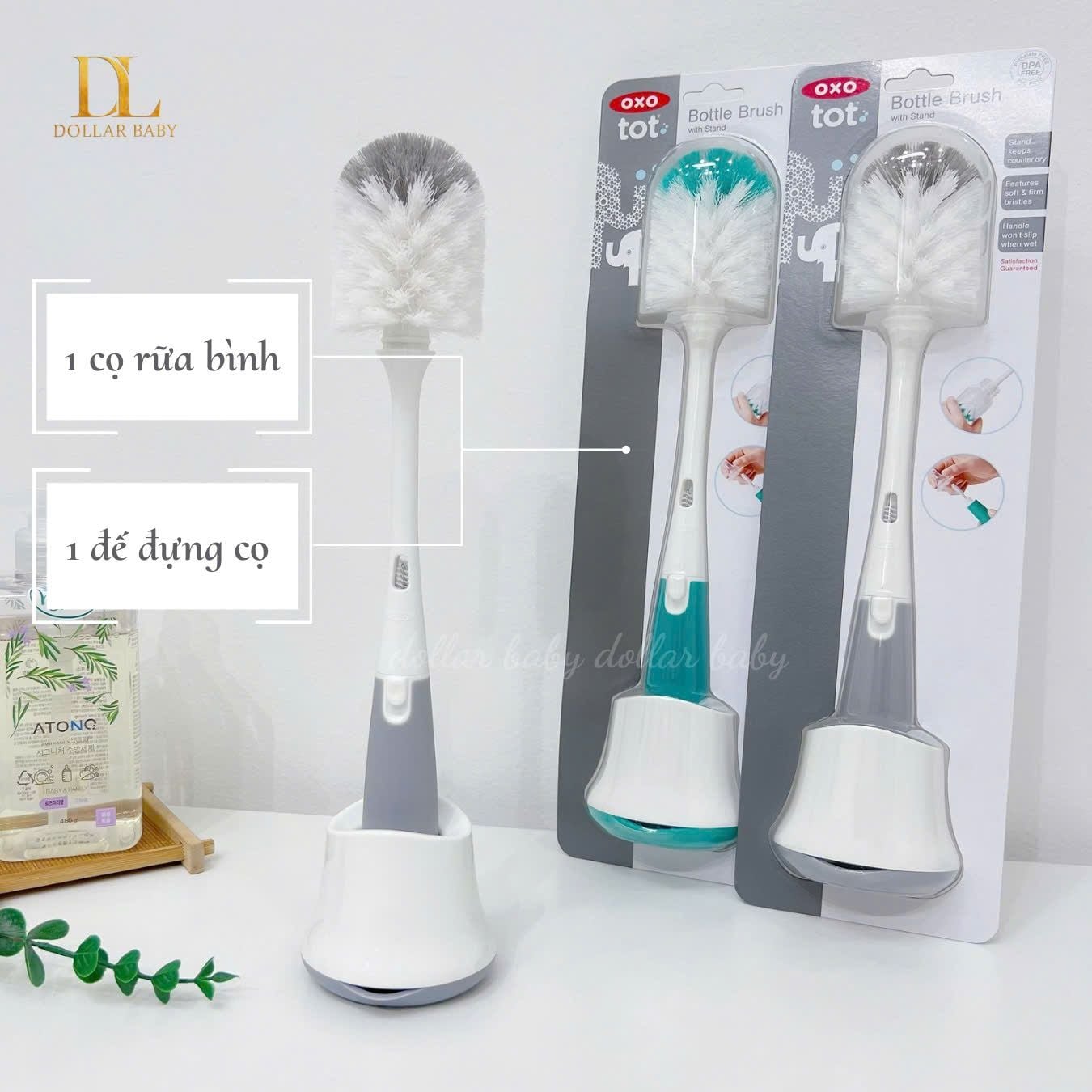 Cọ Rửa Bình Sữa Và Núm Ti OXO Tot 