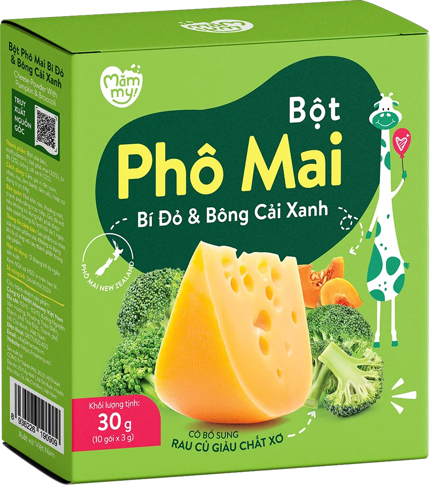  Bột Phô Mai Tách Muối Mămmy - 30 Gram ( 10 gói x 3 Gram ) 