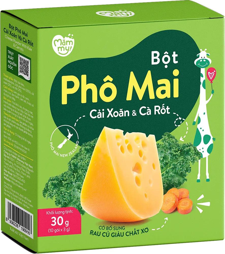  Bột Phô Mai Tách Muối Mămmy - 30 Gram ( 10 gói x 3 Gram ) 
