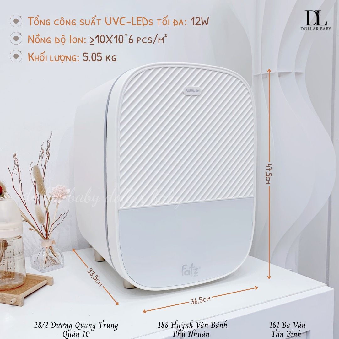  FATZ BABY - Máy Tiệt Trùng UVC - LED Ion PLASMAX 2 