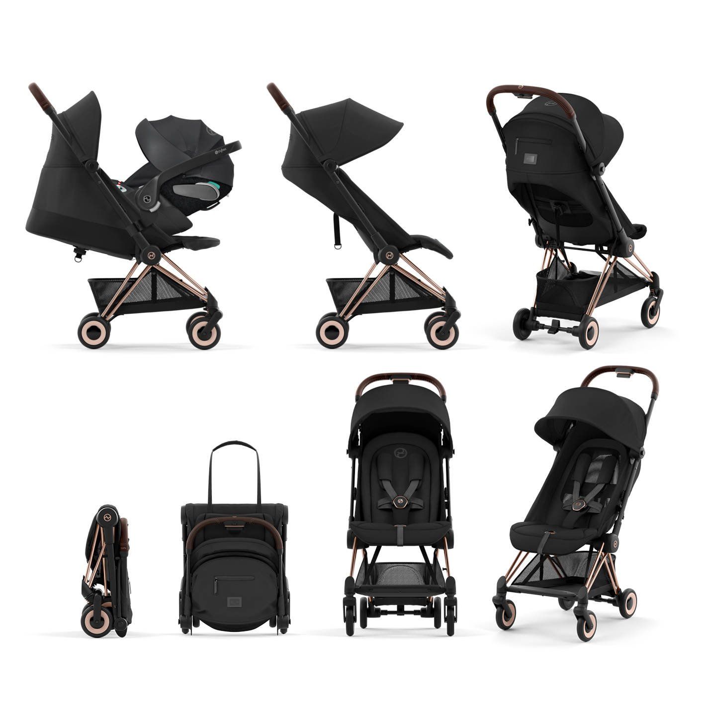  Xe đẩy Cybex COYA - (Rosegold Frame) - 1 raincover giá 1.100k 