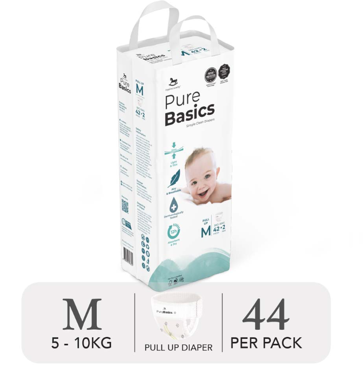  Bỉm tã ngày đêm Applecrumby Purebasics Diapers 