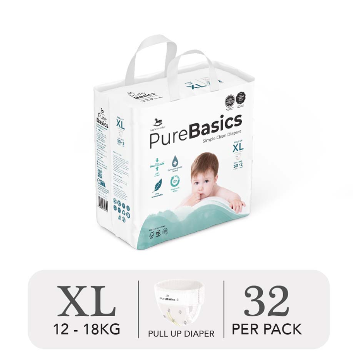  Bỉm tã ngày đêm Applecrumby Purebasics Diapers 