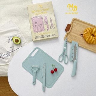 Bộ Dao Thớt Mumbebe ( 5 Chi Tiết ) 