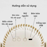  Quạt Kẹp Tích Điện Dono&Dono Phiên Bản Nâng Cấp Muteon 
