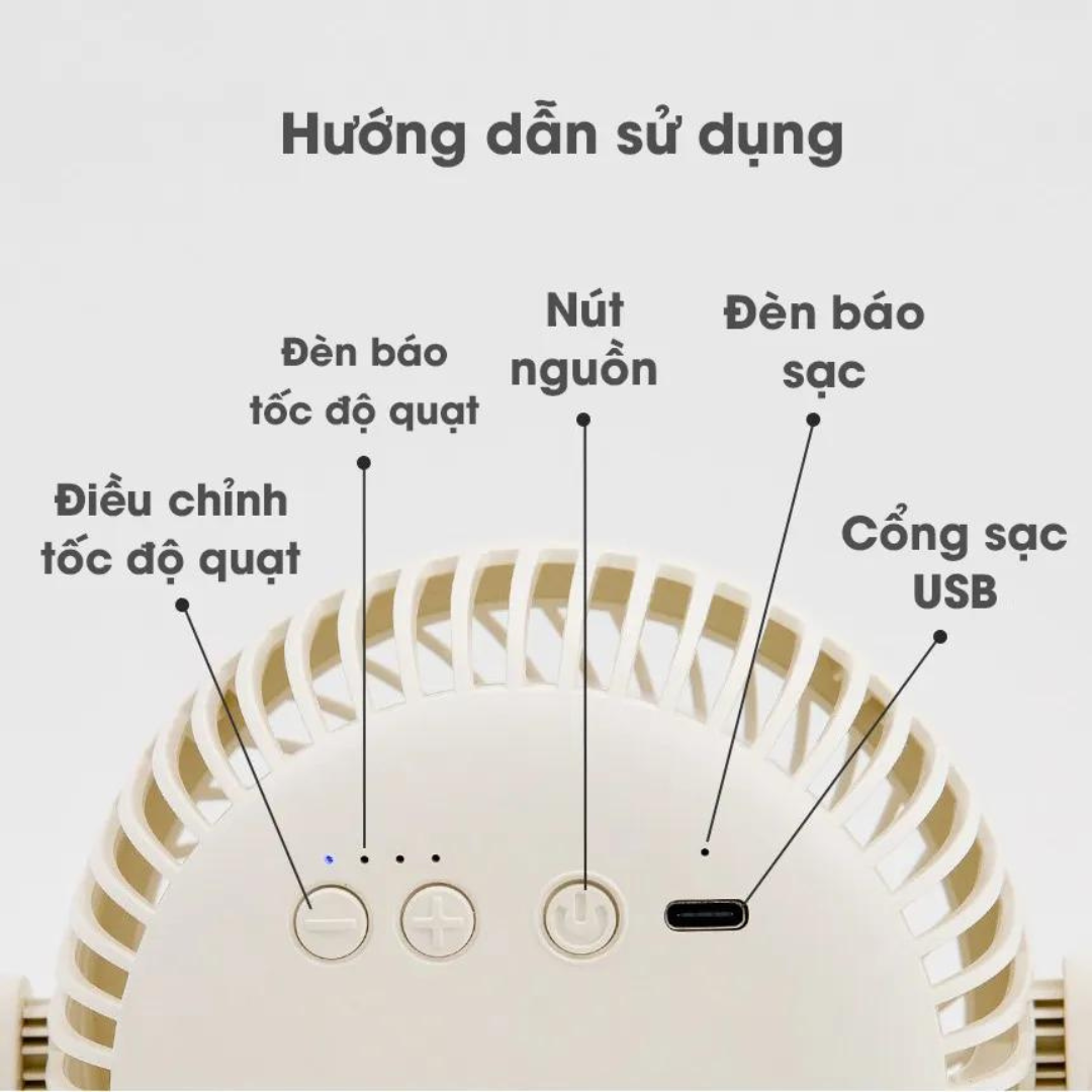  Quạt Kẹp Tích Điện Dono&Dono Phiên Bản Nâng Cấp Muteon 