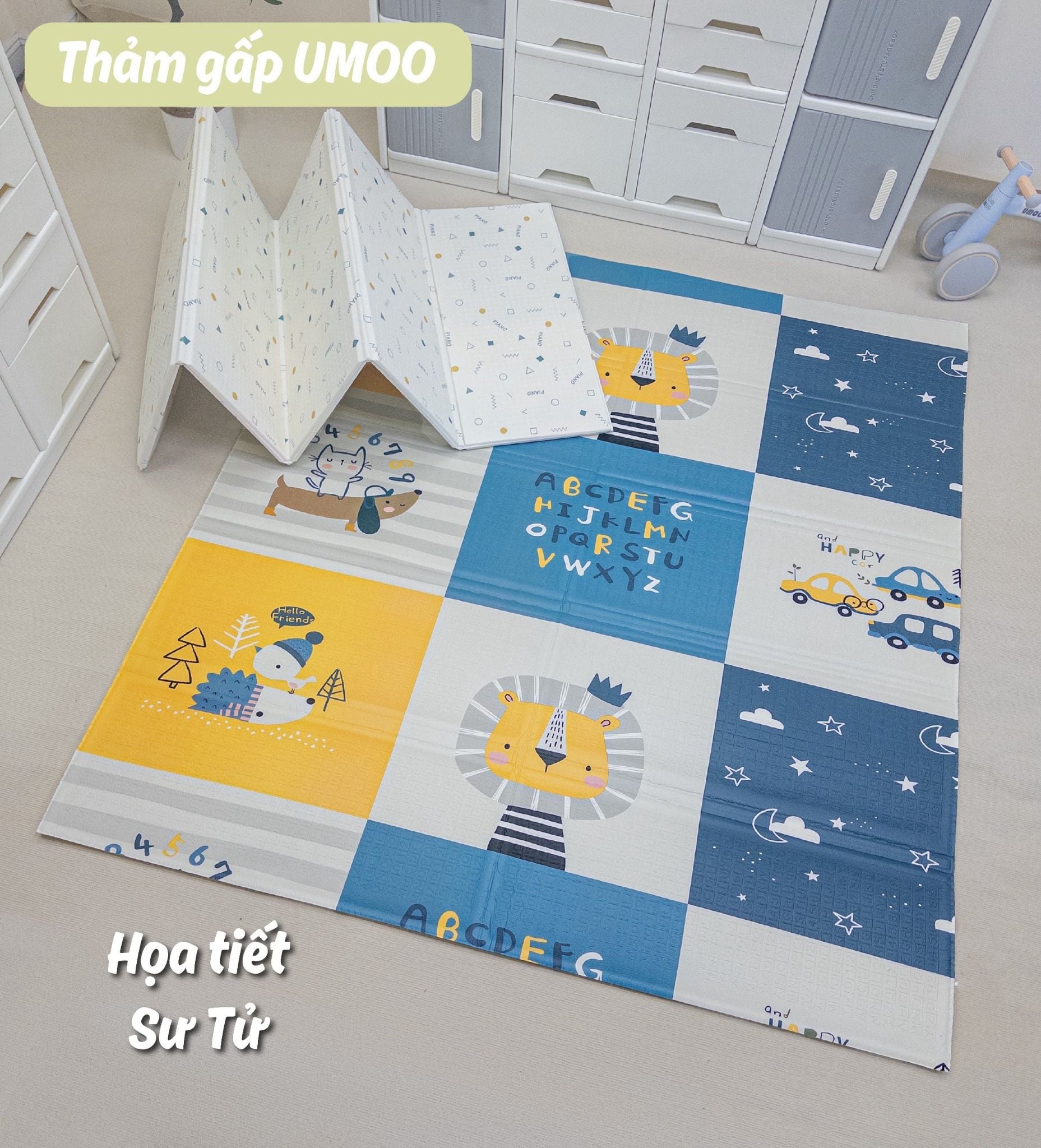  Thảm Xốp Gấp Umoo (1.8m * 2m * 1cm) 