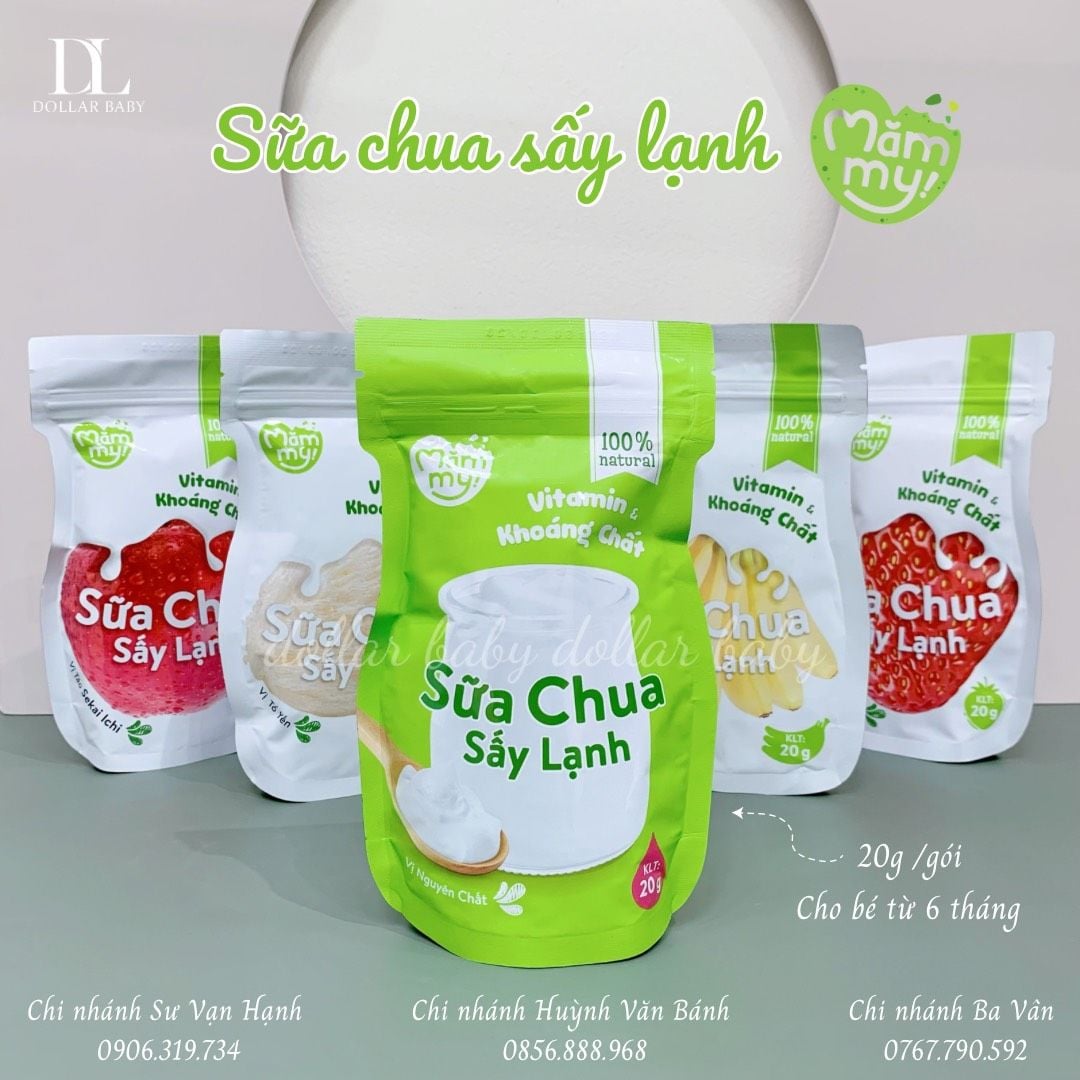 Sữa Chua Khô MămMy - 20 Gram / 6 Tháng 