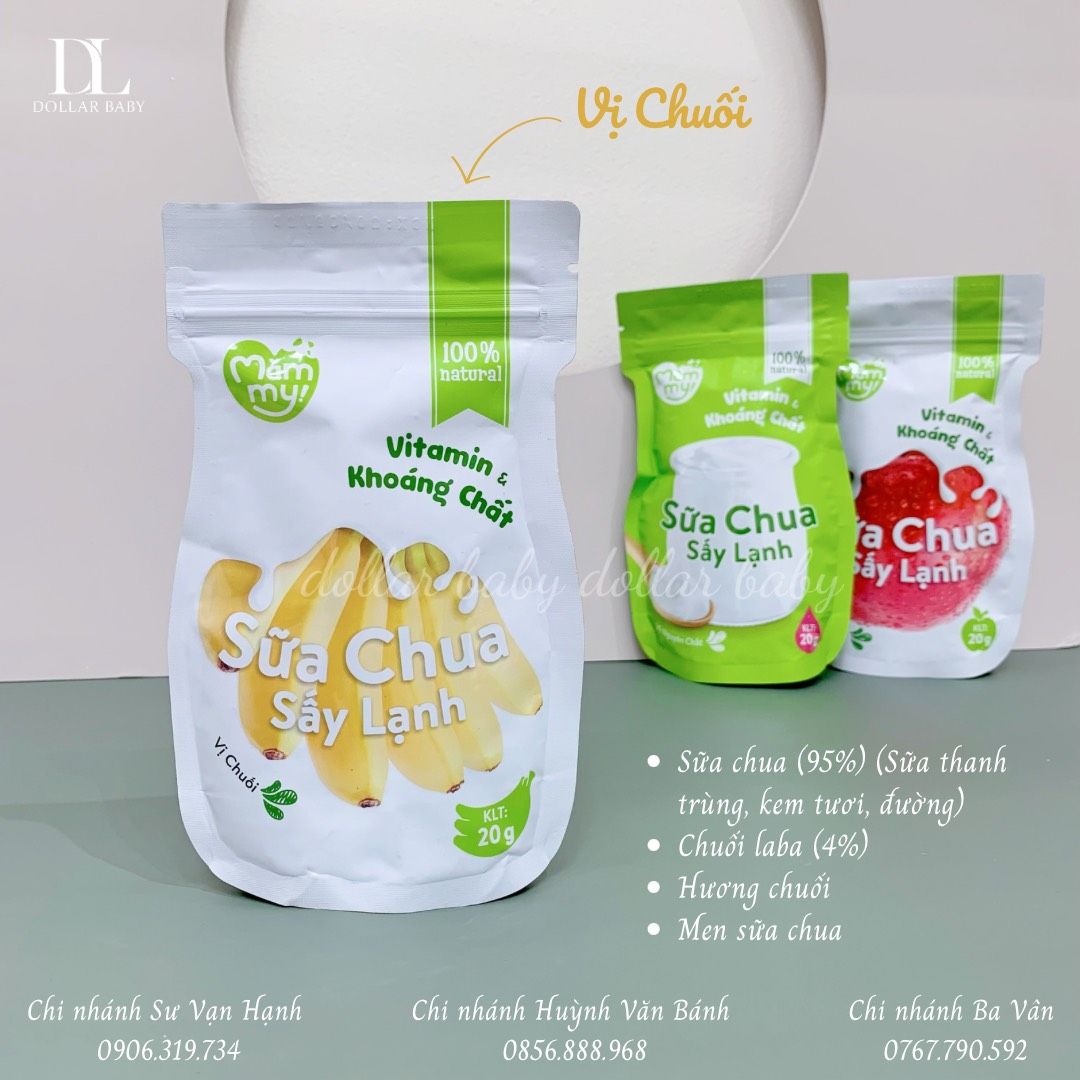  Sữa Chua Khô MămMy - 20 Gram / 6 Tháng 