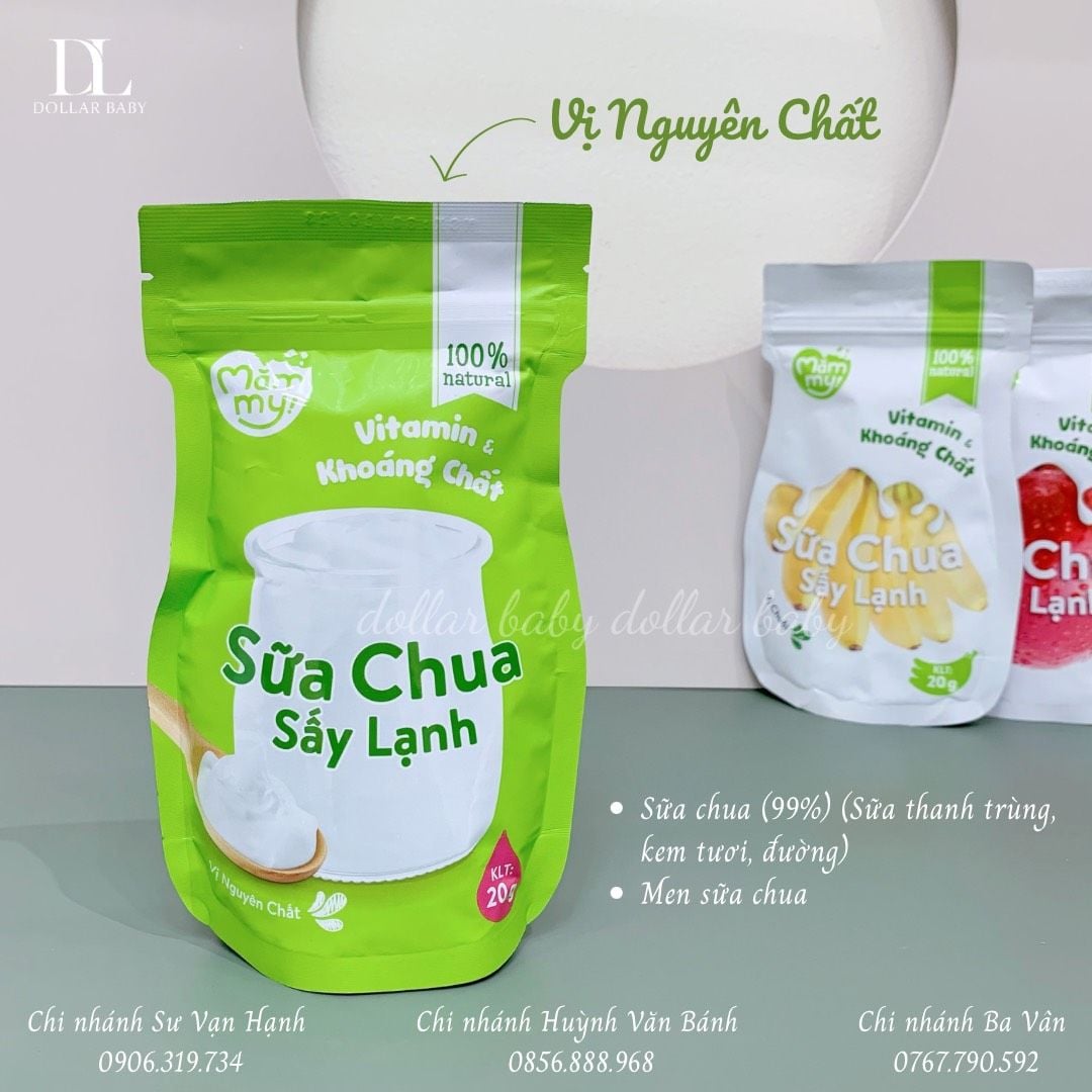  Sữa Chua Khô MămMy - 20 Gram / 6 Tháng 