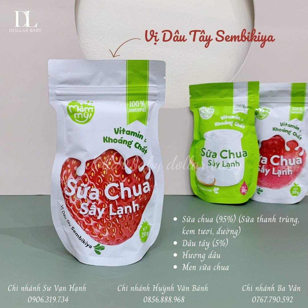  Sữa Chua Khô MămMy - 20 Gram / 6 Tháng 