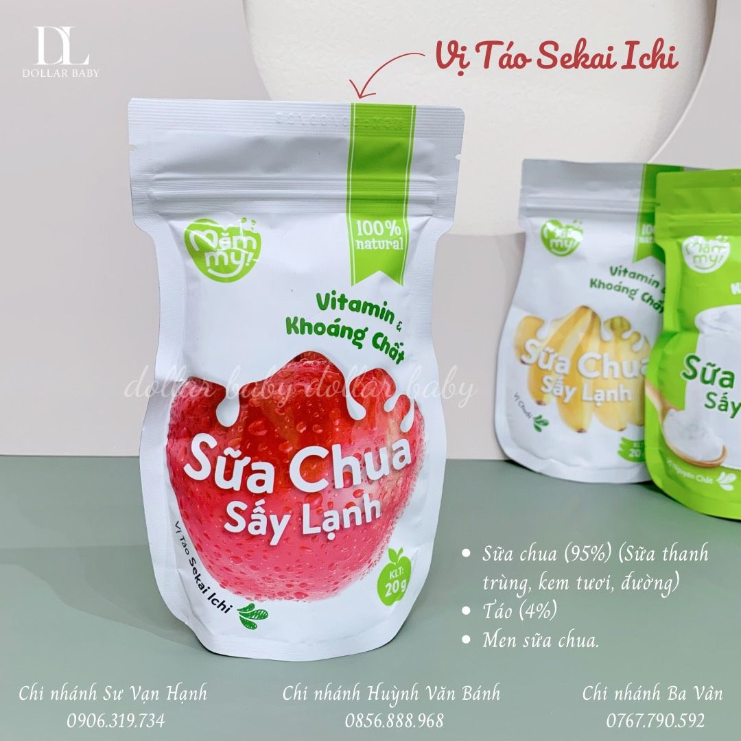  Sữa Chua Khô MămMy - 20 Gram / 6 Tháng 