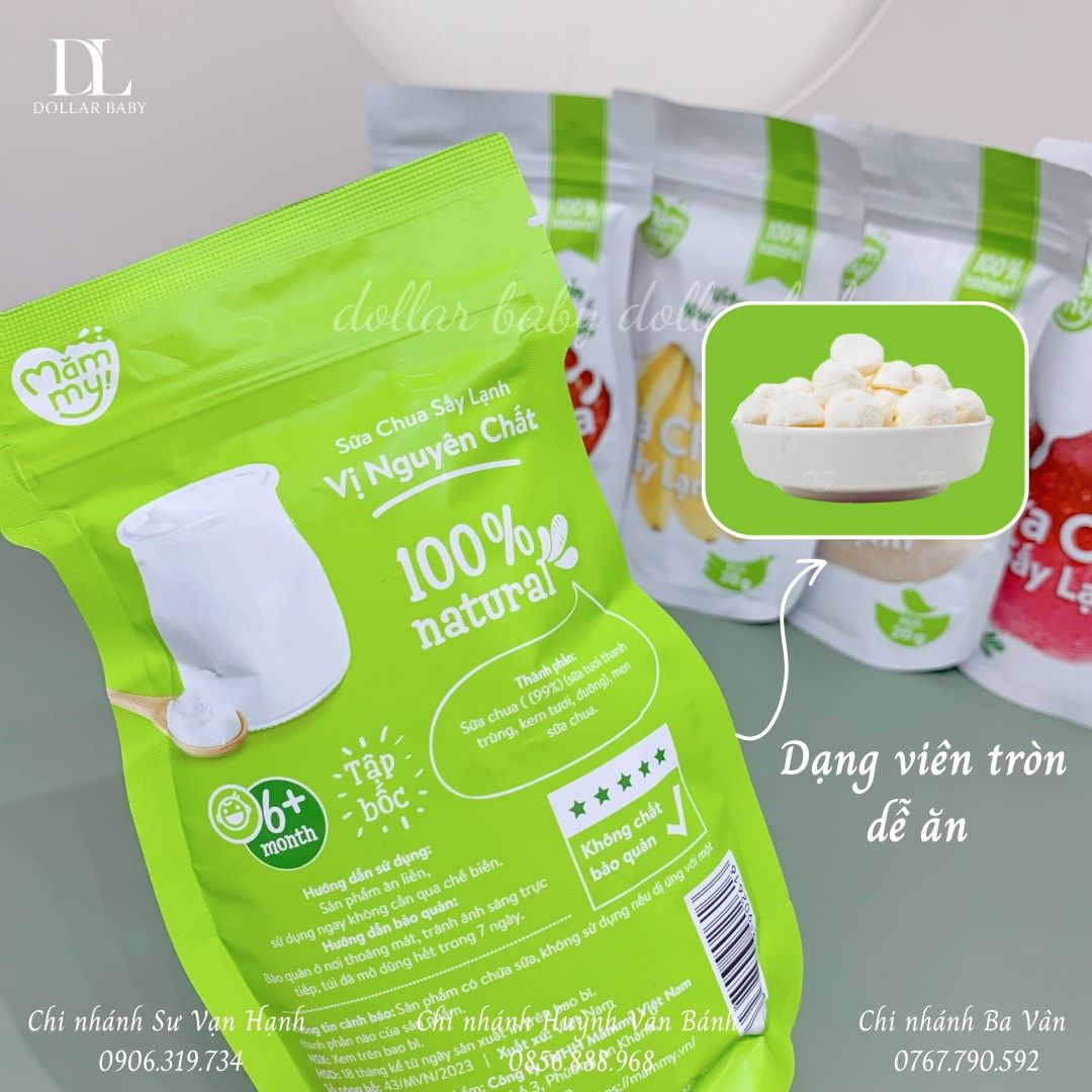  Sữa Chua Khô MămMy - 20 Gram / 6 Tháng 