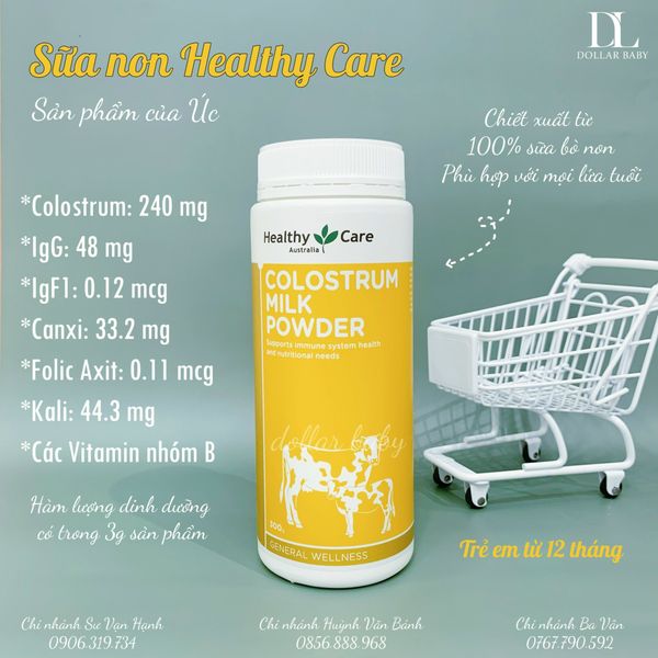  Sữa Non Healthy Care Colostrum Milk Powder 