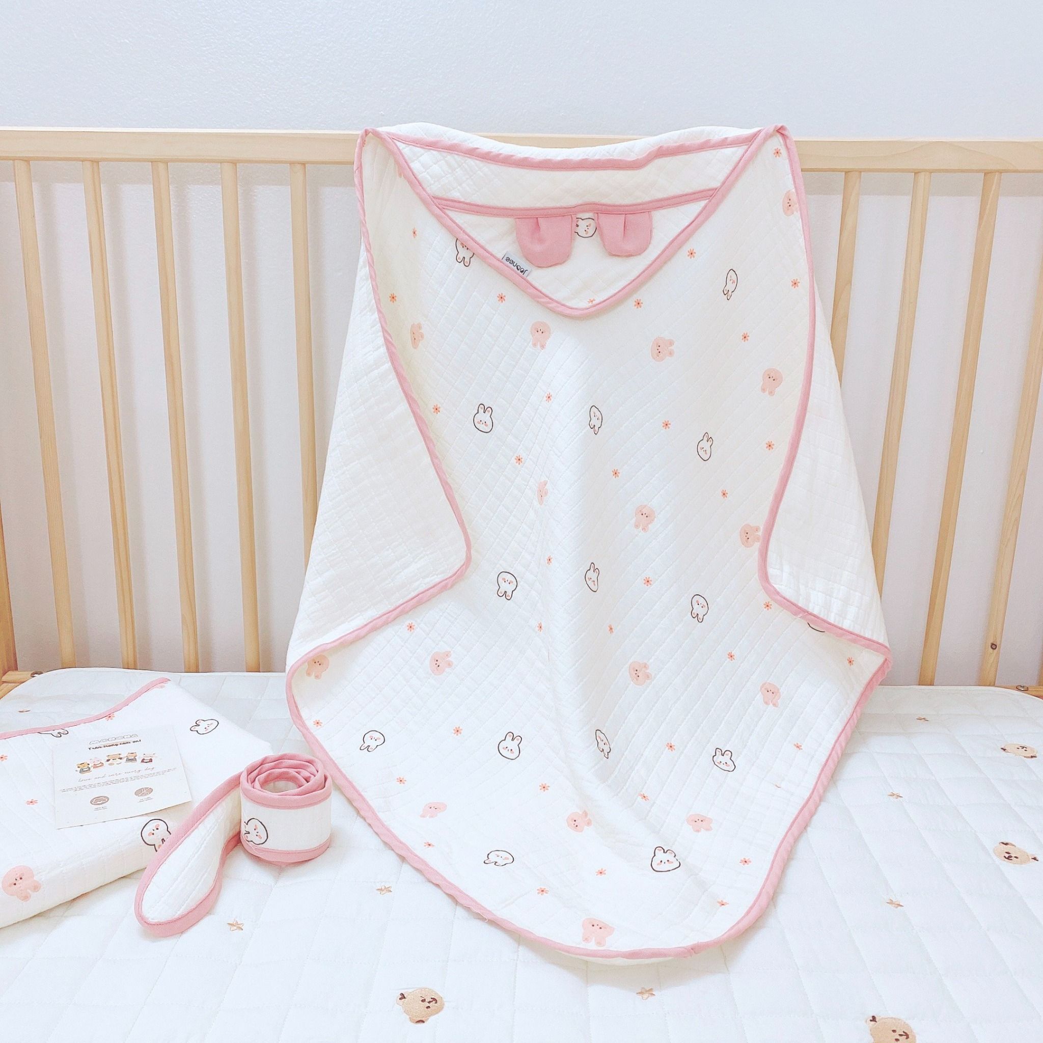  Ủ Choàng Xô 3 Lớp MONONA JOONEE 80x80cm 