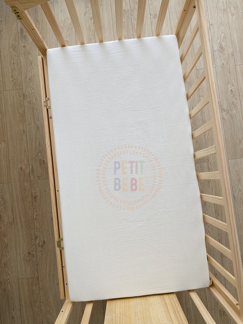  Drap Bọc Nệm Cũi Oval MonMon  -  ( 68 x 123 x 5 cm ) 