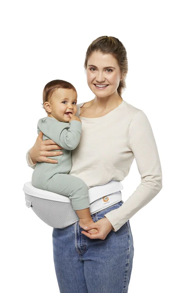 Marsupio Ergobaby Alta Hip Seat - Per Bambini 4 Mesi+ (5,5-20,4 Kg), Rete SoftFlex Rosa