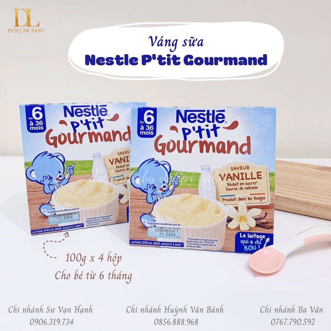  Váng Sữa Nestlé P'tit Gourmand (100g x 4) 
