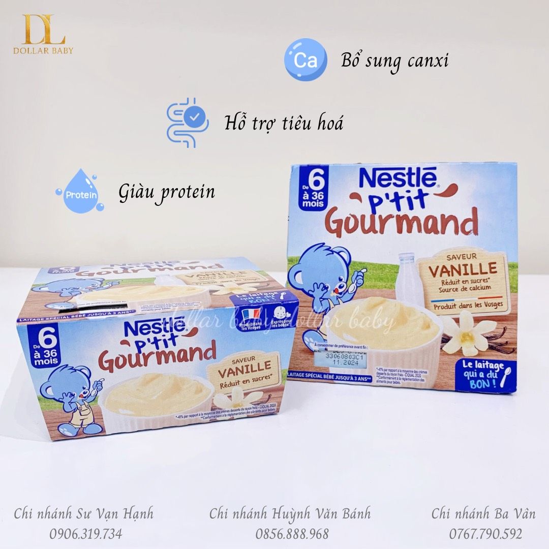  Váng Sữa Nestlé P'tit Gourmand (100g x 4) 
