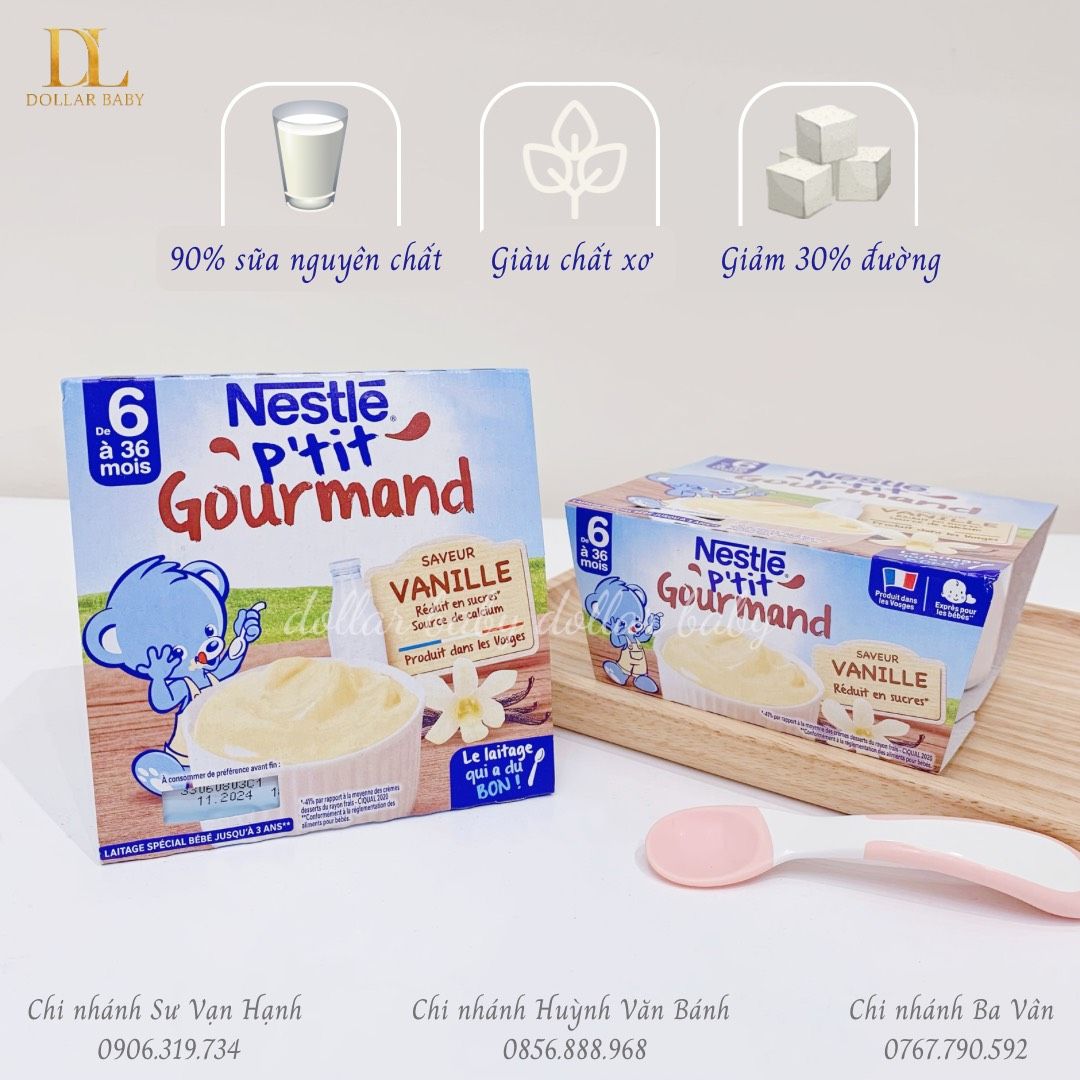 Váng Sữa Nestlé P'tit Gourmand (100g x 4) 