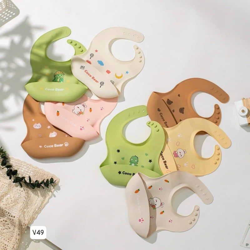  Yếm Ăn Dặm Silicon Cocobear 
